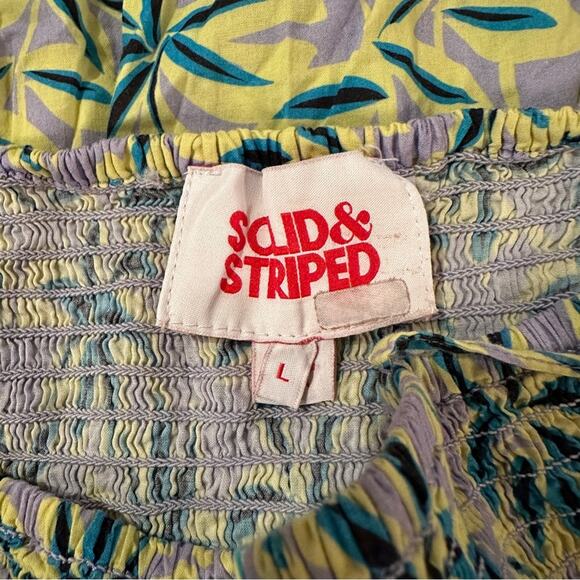 RTR Solid & Striped‎ Kennedy Sleeveless Eyelet Floral Daze Wisteria Midi Dress L - Picture 7 of 12